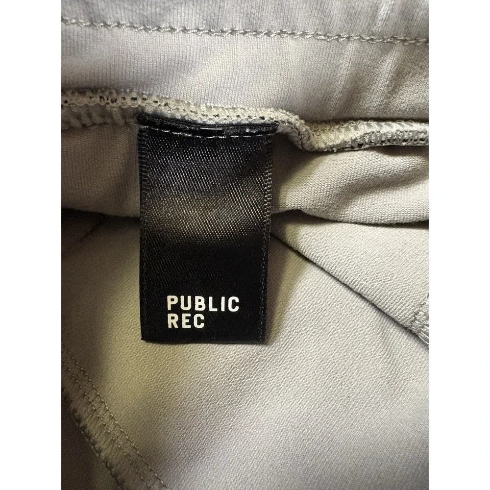 Public Rec Pants Men 36x32 Gray Daymaker Joggers Performance Drawstring Stretch
